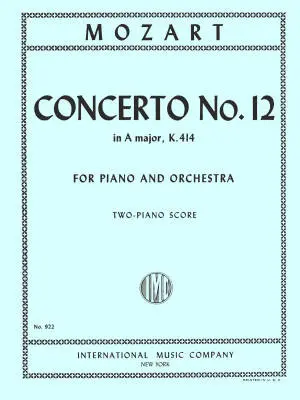 International Music Company - Concerto No. 12 in A major, K. 414 (K6. 385p) - Mozart/Gretchaninoff - Solo Piano/Piano Reduction (2 Pianos, 4 Hands) - Book