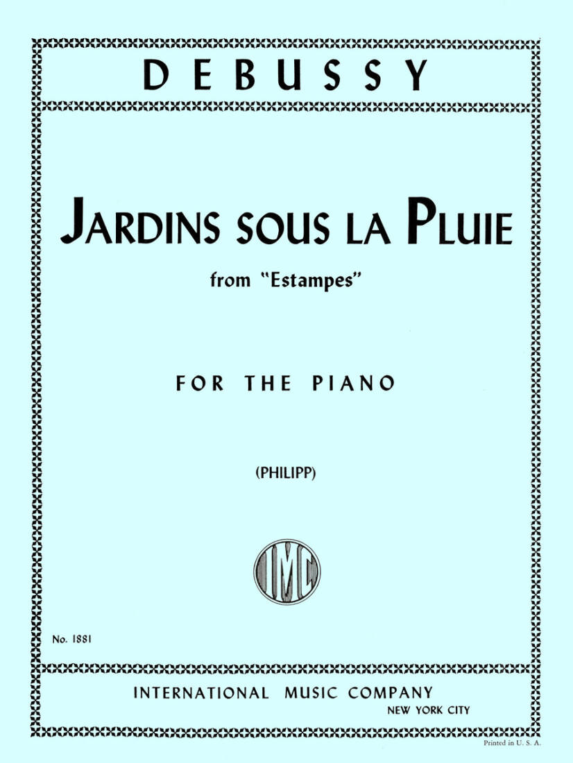 Jardins sous la Pluie (from \'\'Estampes\'\') - Debussy/Philipp - Piano - Book
