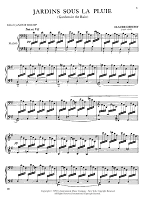 Jardins sous la Pluie (from \'\'Estampes\'\') - Debussy/Philipp - Piano - Book