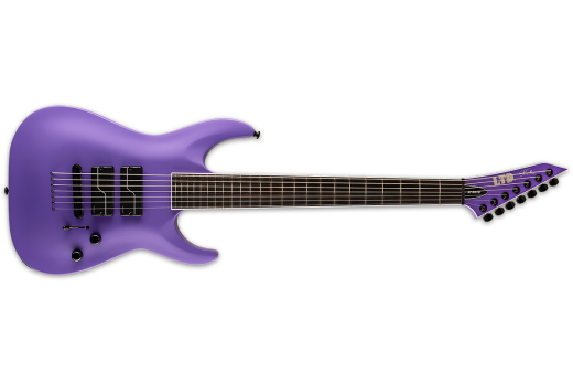 LTD Stephen Carpenter Seven String Baritone Guitar with Case - Purple Satin