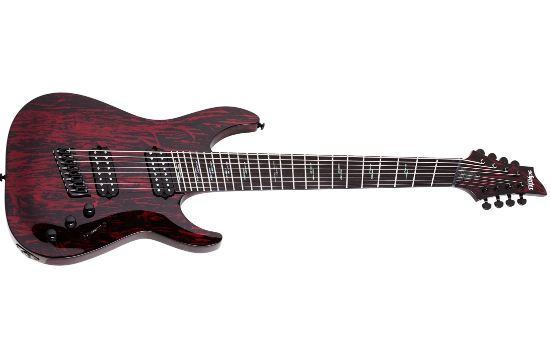 C-8 8-String Multiscale Silver Mountain - Blood Moon