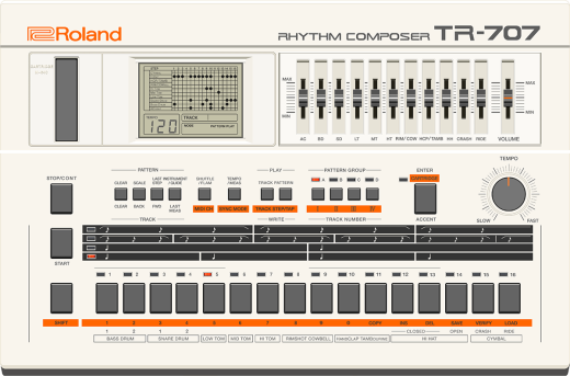 Roland - Roland Cloud TR-707 Software Rhythm Composer Lifetime Key - Download