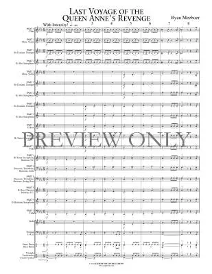 Last Voyage of the Queen Annes Revenge - Meeboer - Concert Band (Flexible) - Gr. 1.5