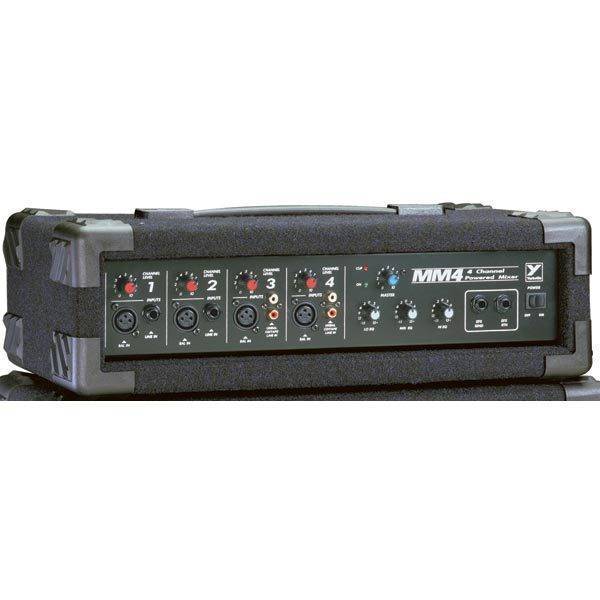 Yorkville MM4 150 Watt 4 Channel Powered Mixer With Effects Long