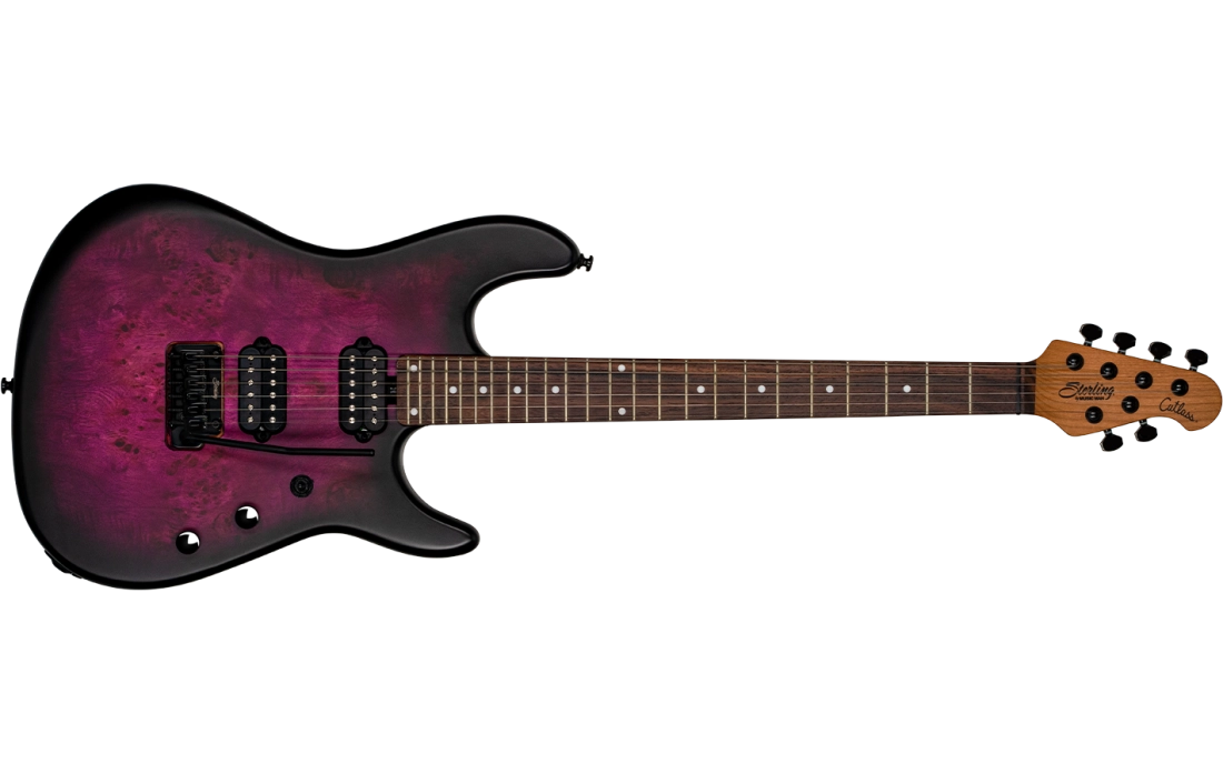 Richardson6 Cutlass Poplar Burl with Gigbag - Cosmic Purple Burst Satin