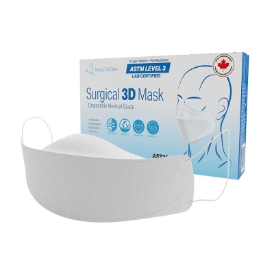 Disposable 3D Mask for Singers, White (Box of 50)