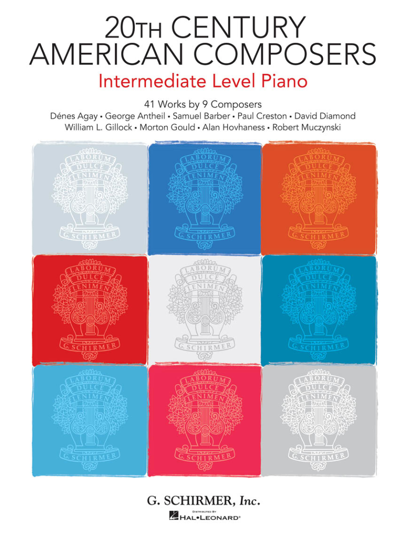 20th Century American Composers, Intermediate Level Piano: 41 Works by 9 Composers - Piano - Book