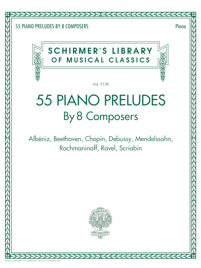 55 Piano Preludes By 8 Composers - Piano - Book