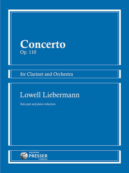 Concerto, Op.110 - Liebermann - Clarinet/Piano