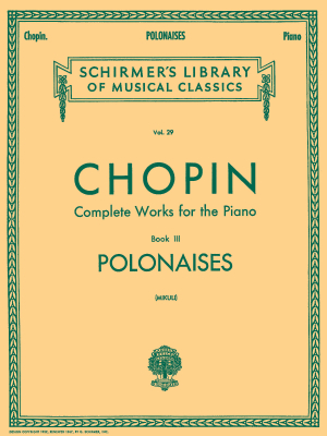 G. Schirmer Inc. - Polonaises - Chopin/Mikuli - Piano - Book