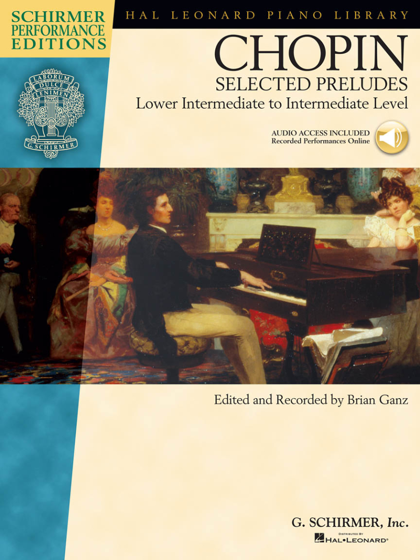 Selected Preludes - Chopin/Ganz - Piano - Book/Audio Online