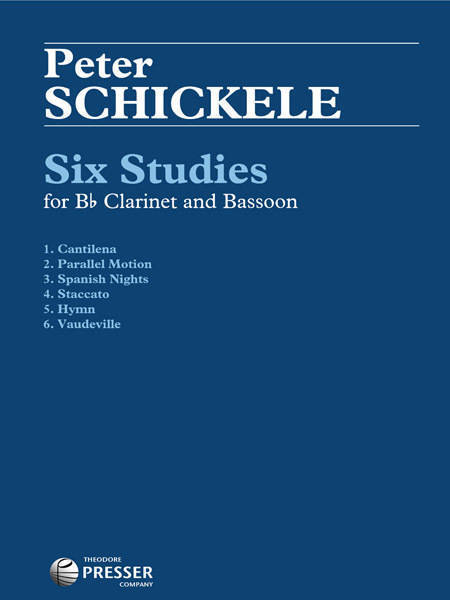 Six Studies For Clarinet and Bassoon - Schickele - Clarinet/Bassoon