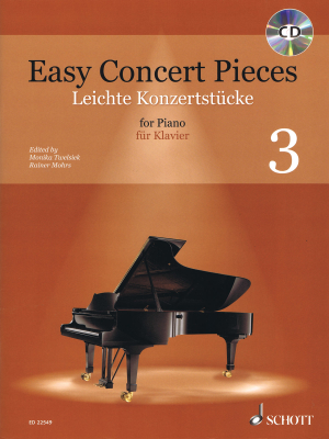 Easy Concert Pieces: 41 Easy Pieces from 4 Centuries, Volume 3 - Twelsiek/Mohrs - Piano - Book/CD