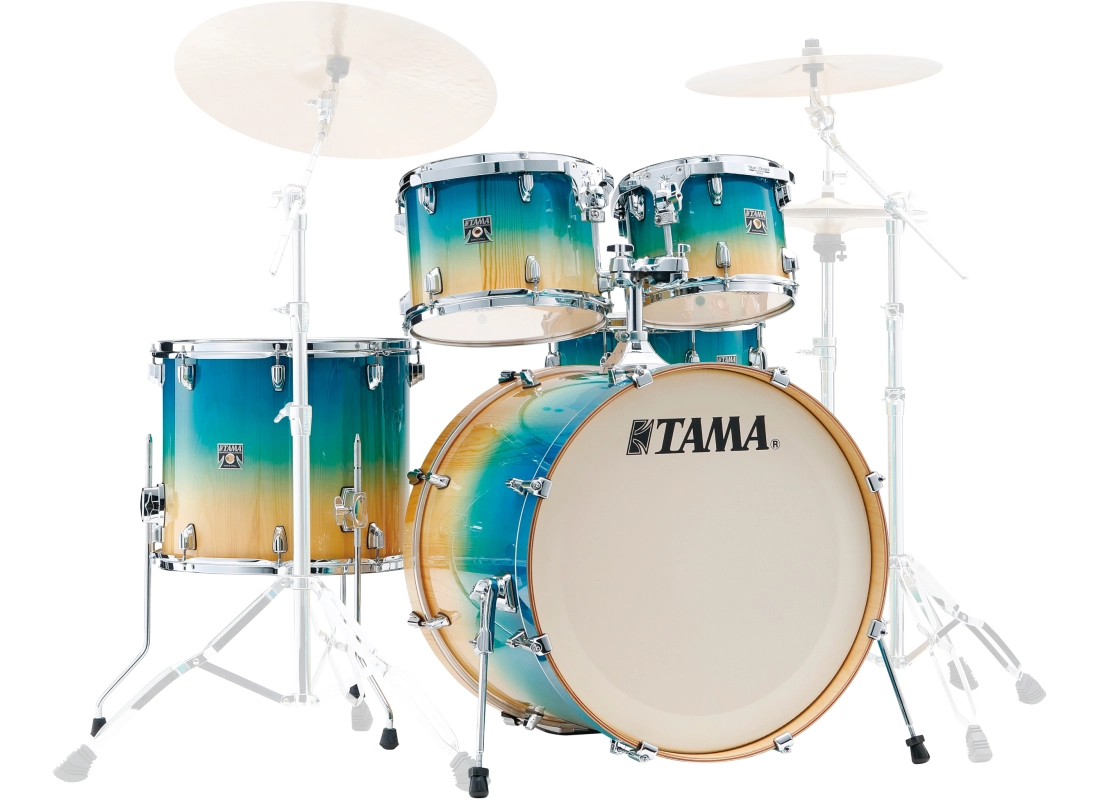 Superstar Classic 5-Piece Shell Pack (22,10,12,16,SD) - Caribbean Lacebark Pine Fade