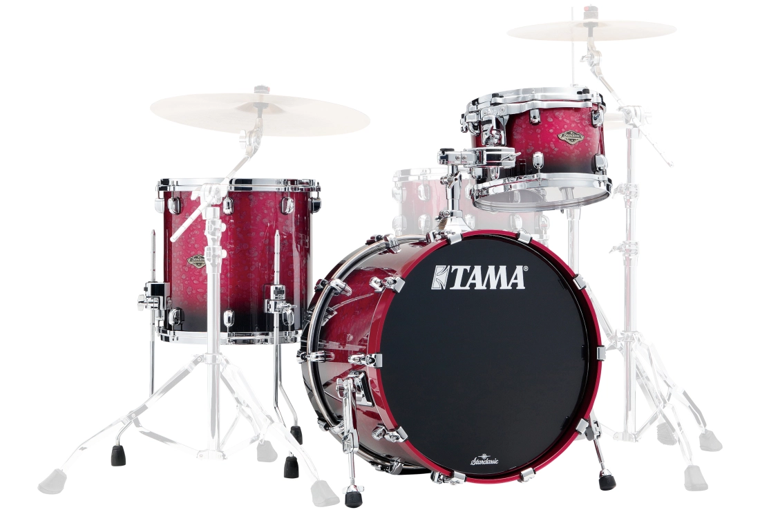 Starclassic Walnut/Birch 3-Piece Shell Pack (20,12,14) - Molten Dark Raspberry Fade