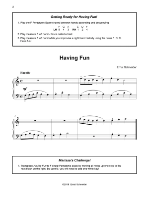 Marissa\'s Second Piano Book - Schneider - Piano - Book