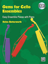 Gems For Cello Ensembles - Butterworth - Cello - Book/CD