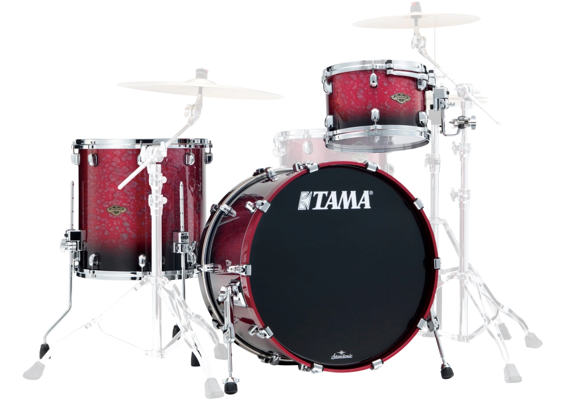 Starclassic Walnut/Birch 3-Piece Shell Pack (22,12,16) - Molten Dark Raspberry Fade