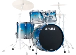 Tama - Starclassic Walnut\/Birch 4-Piece Shell Pack (22,10,12,16) - Molten Blue Ice Fade