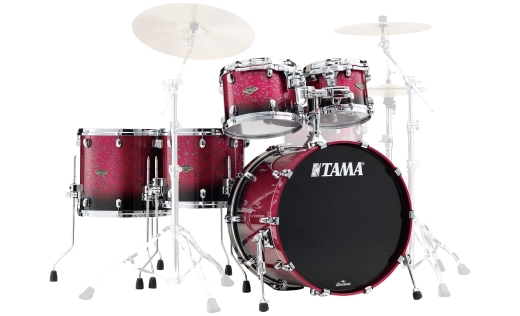 Tama - Starclassic Walnut/Birch 5-Piece Shell Pack (22,10,12,14,16) - Molten Dark Raspberry Fade