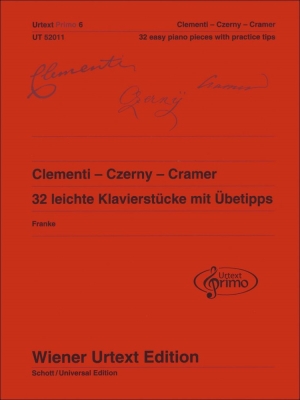 Wiener Urtext Edition - 32 Easy Piano Pieces with Practice Tips, Vol.6 - Czerny/Cramer/Clementi - Piano - Book