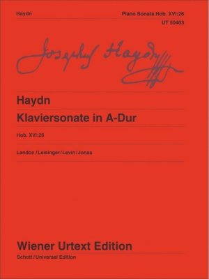 Wiener Urtext Edition - Sonata in A Major, Hob. XVI:26 - Haydn/Landon/Leisinger - Piano - Sheet Music