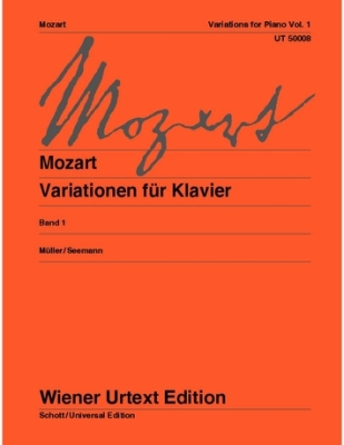 Wiener Urtext Edition - Variations for Piano, Vol 1 Mozart Piano Livre