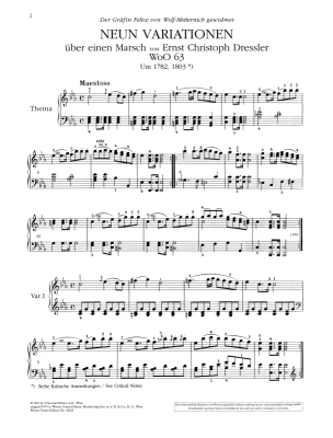 Variations for Piano, Vol 2 - Beethoven  - Piano - Book