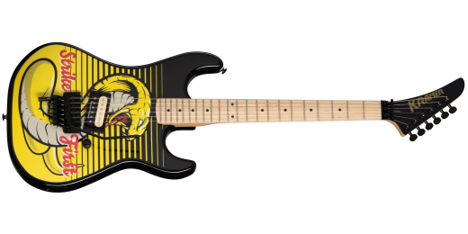 Baretta Custom Graphics Electric Guitar - \'\'Strike First\'\' Cobra Black and Yellow