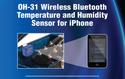 Wireless Bluetooth Temperature and Humidity Tracker for iPhone