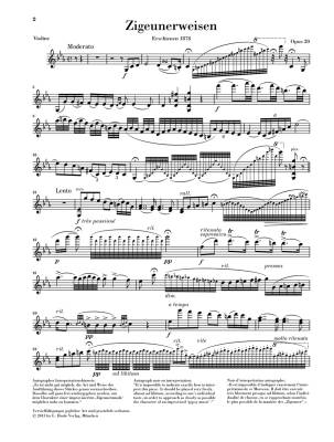 Gypsy Airs, Op. 20 (Zigeunerweisen Opus 20) - Sarasate/Heinemann - Violin/Piano
