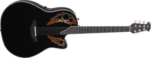 Custom Elite Deep Acoustic/Electric w/Case - Black