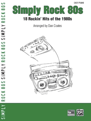 Simply Rock 80s - Coates - Easy Piano - Book