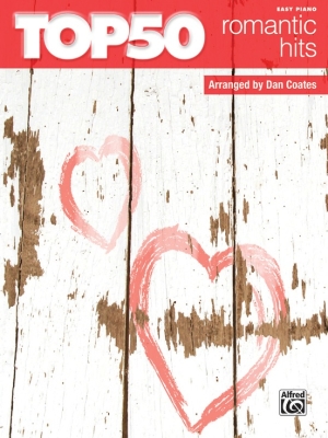 Top 50 Romantic Hits - Coates - Easy Piano - Book