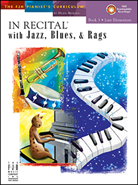 In Recital with Jazz, Blues, and Rags, Book 3 - Marlais - Piano - Book/Audio Online