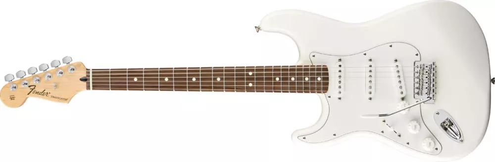 Standard Strat Left Handed - Rosewood in Arctic White