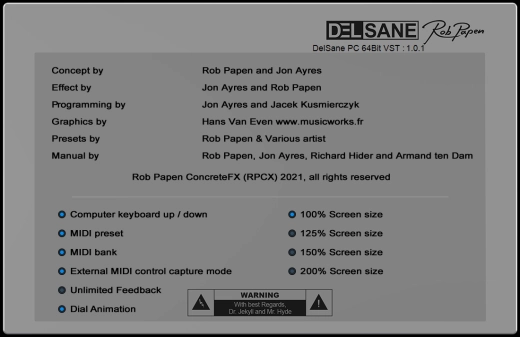 DelSane Virtual Stereo Tape Delay with Disrupt Sphere - Download