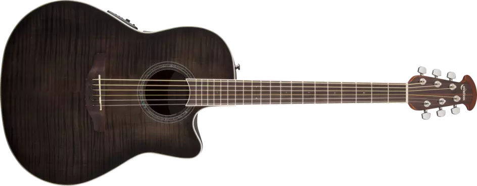 Celebrity Standard Plus Mid Depth Acoustic/Electric - Trans Black Flame Maple