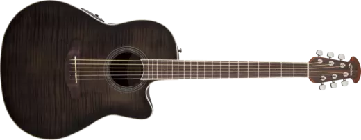 Ovation - Celebrity Standard Plus Mid Depth Acoustic/Electric - Trans Black Flame Maple