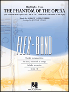 Hal Leonard - Highlights from The Phantom of the Opera - Webber/Vinson - Concert Band (Flex) - Gr. 2-3