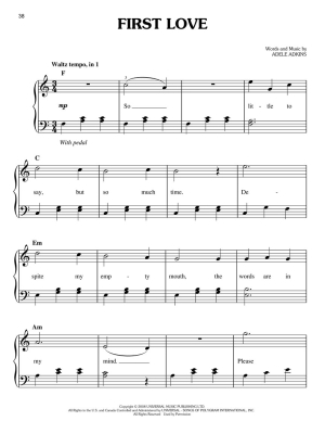 Adele--19 - Easy Piano - Book