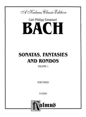 Edwin F. Kalmus - Sonatas, Fantasias & Rondos, Volume I - C.P.E. Bach - Piano - Book