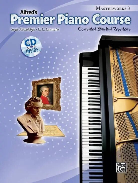 Premier Piano Course, Masterworks 3 - Kowalchyk/Lancaster - Piano - Book/CD