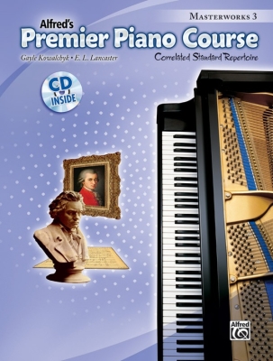 Alfred Publishing - Premier Piano Course, Masterworks 3 - Kowalchyk/Lancaster - Piano - Book/CD