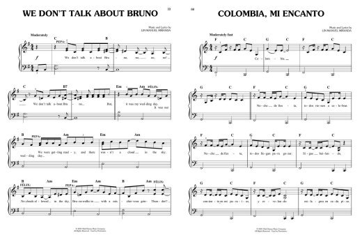 Encanto: Music from the Motion Picture Soundtrack - Miranda - Easy Piano - Book