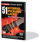 Lick Library - 51 Hybrid Picking Licks You Must Learn! - Bull - Guitar - DVD