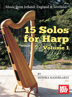 Mel Bay - 15 Solos for Harp Volume 1 - Mandelartz - Celtic Harp - Book