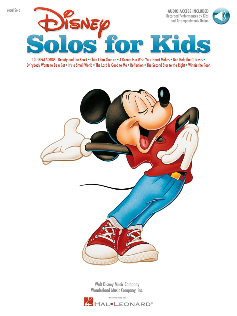 Disney Solos for Kids - Piano - Book/Audio Online