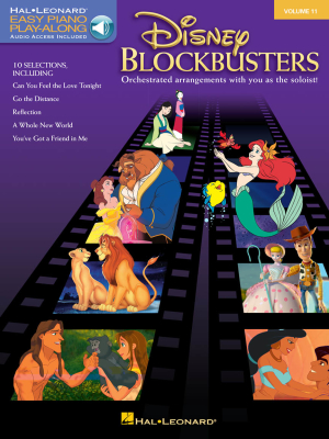 Hal Leonard - Disney Blockbusters: Easy Piano Play-Along Volume 11 - Easy Piano - Book/Audio Online