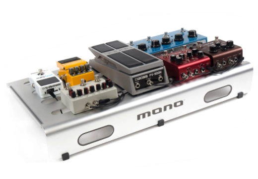 Medium Pedalboard with Tour Accessory Case 2.0 - Sliver